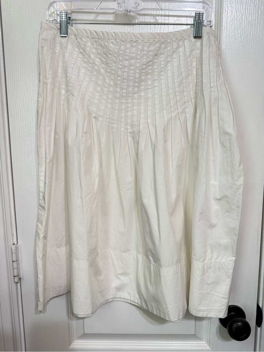 NWT Sz 12 Free People Ivory A-Line Midi Skirt (small mark should come out)